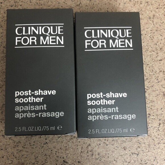 New Clinique Pack of 2 Post Shave Soother for Men 2.5 Fl oz